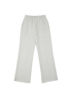 haonanhuang 重制2021M优质太空棉运动针织休闲宽松微喇长裤