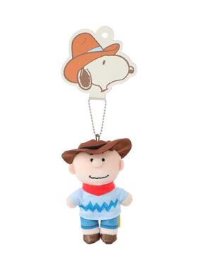名创优品miniso snoopy史努比西部牛仔系列毛绒挂件查理富兰克林
