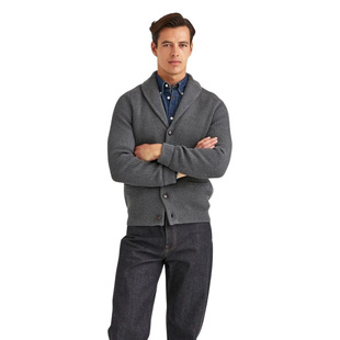 美国经典BB布家兄弟 男士后世粗针青果领毛衣外套