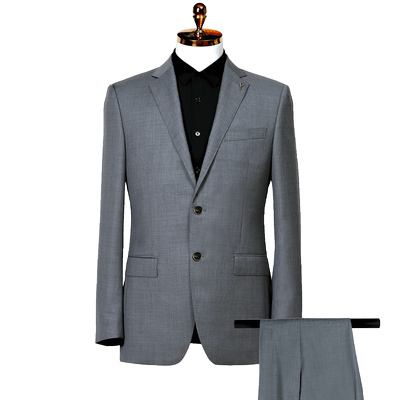 50%羊毛虎豹商场同款男士秋冬西装套装高档商务正装西服西裤新郎