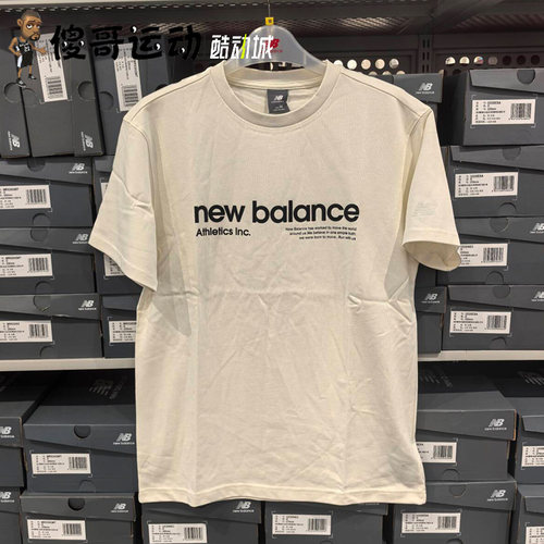 NEW BALANCE NB 春夏男子圆领透气休闲运动短袖T恤 AMT42300