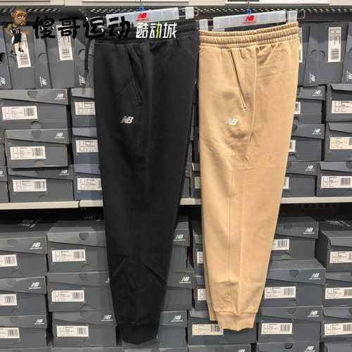 New Balance 男装舒适针织百搭束脚加绒运动休闲长裤AMP43382