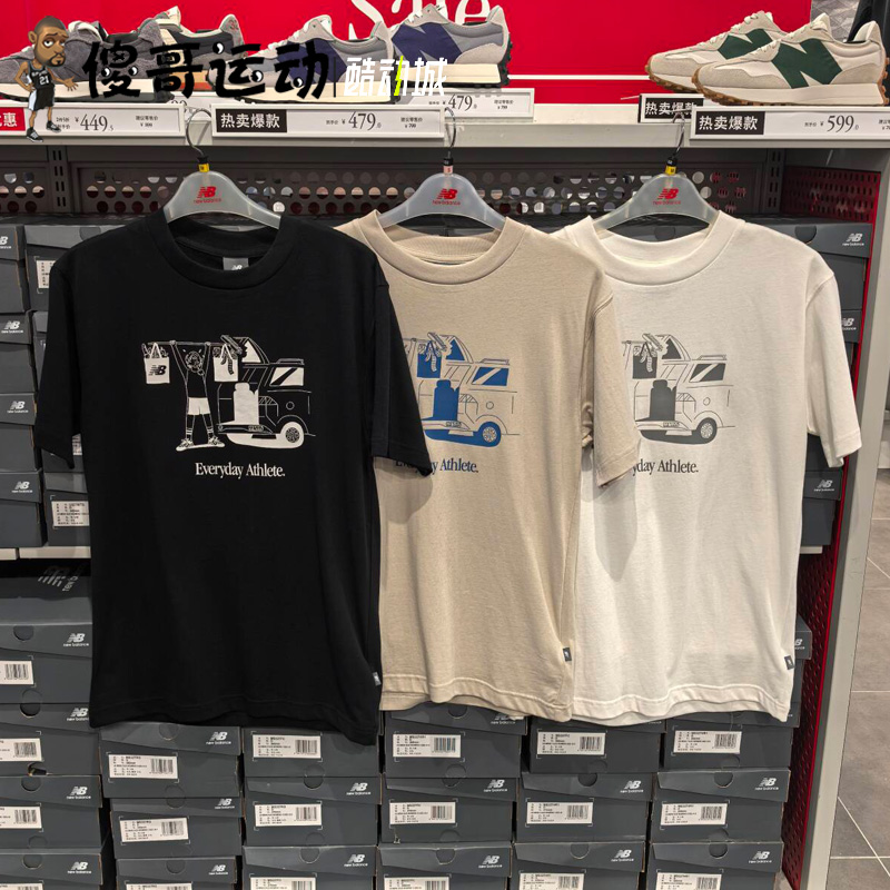 New Balance NB 2025夏季新款男子运动圆领印花短袖T恤 MT51851