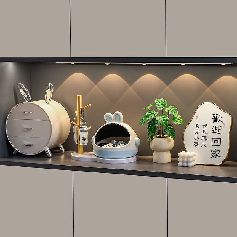 钥匙收纳盒玄关摆件入户门口客厅电视鞋柜家居装饰品乔迁新居礼物