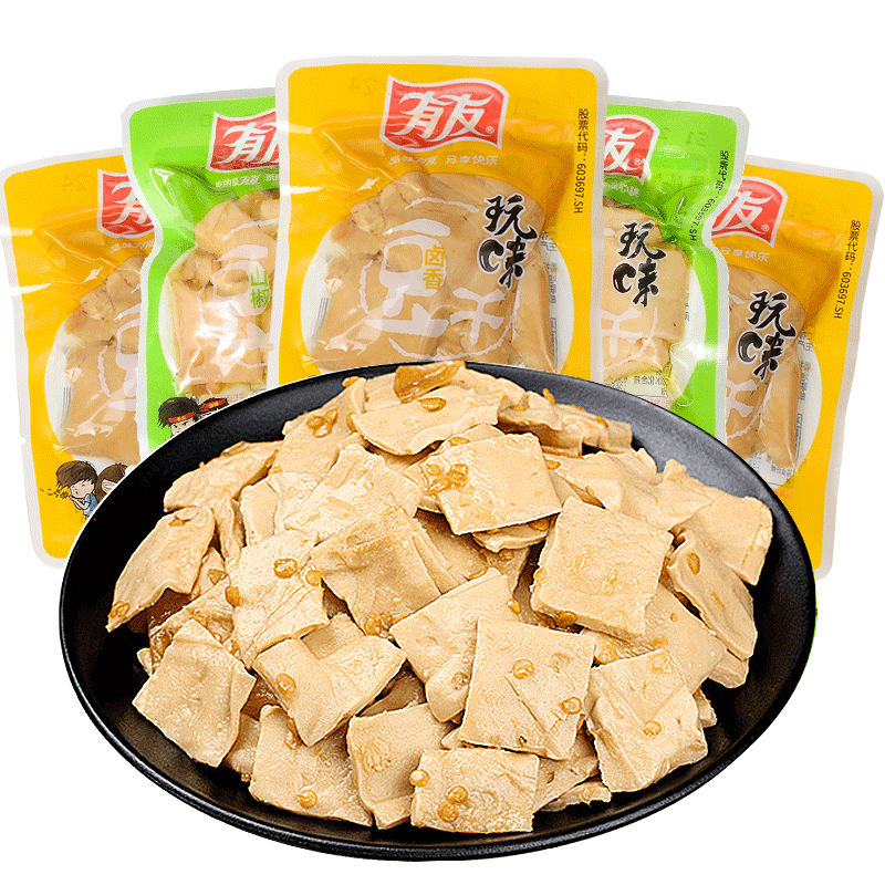 有友豆干散装泡椒500g