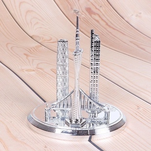 广东塔做工精细小蛮腰地标模型套装摆件客厅办公室摆设旅游纪念品