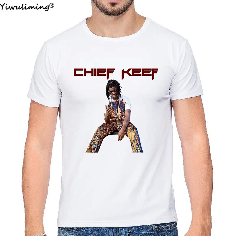 Chief Keef涂鸦t恤男短袖欧美嘻哈潮流Sosa Drill music宽松半袖