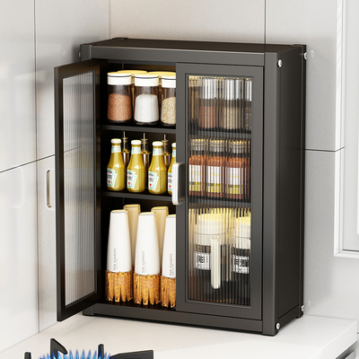 厨房调料品置物架多功能防尘收纳