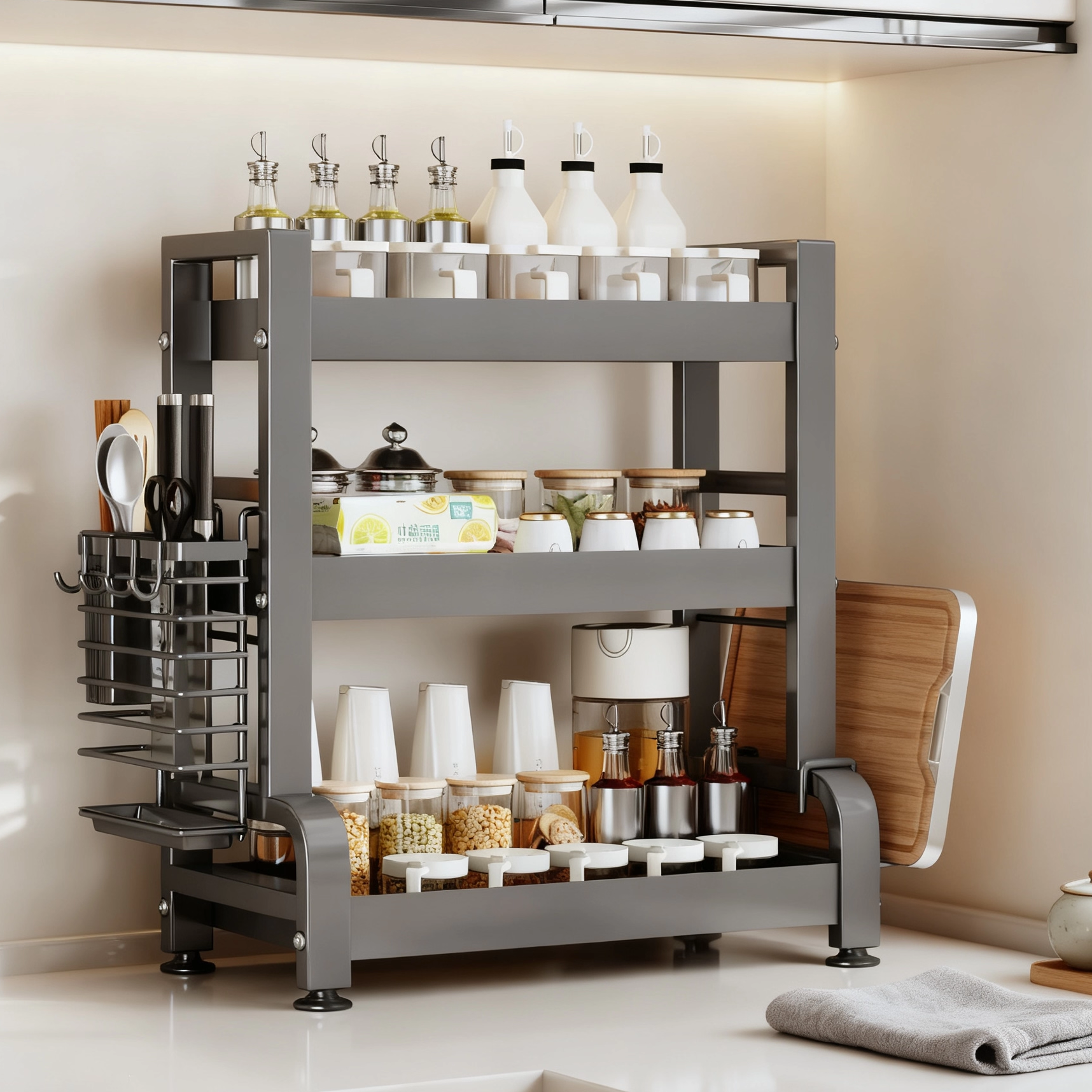 新款厨房调料品多功能置物架