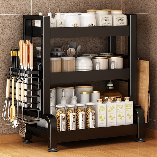 厨房调料置物架台面多功能调味品调味料油盐酱醋刀架筷子收纳架子