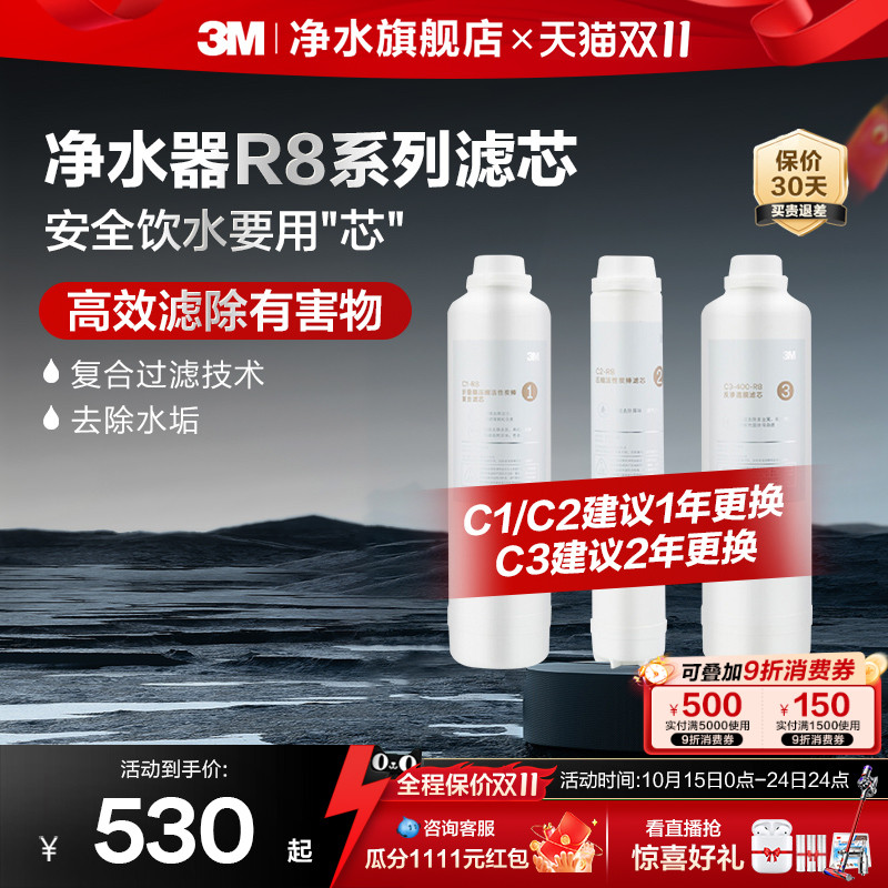 3M净水器滤芯纯水机R8适配滤芯