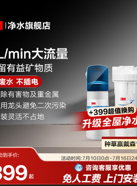 3m净水器家用直饮厨房滤水器母婴超滤净水机饮用水过滤器DWS2098