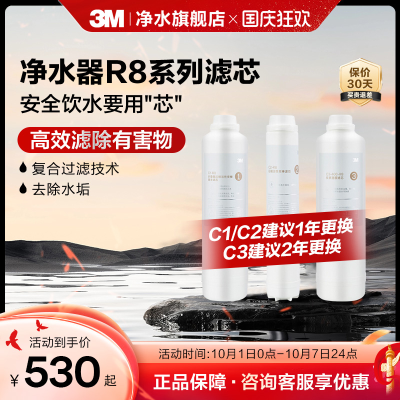 3M净水器滤芯纯水机R8适配滤芯