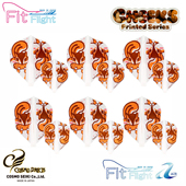 PrintedSeries系列Cheeks 日本原装 Flight FIT 方形飞镖翼 COSMO