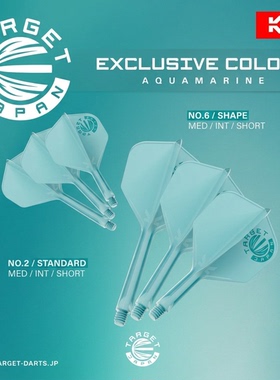 原装正品TARGET探极飞镖一体翼K-FLEX湖绿色logo N06/NO2大方小方