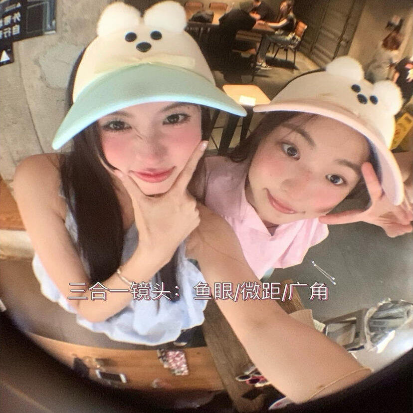 小红书手机鱼眼镜头拍照神器特效自拍外置头广角微距鱼眼三合一。