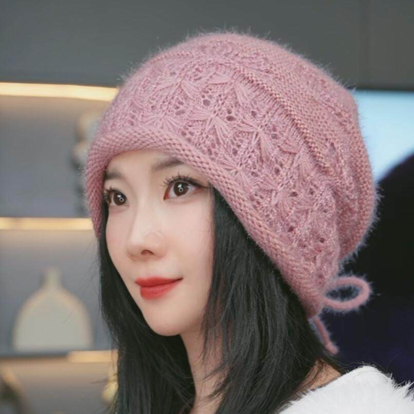 帽发发发新款双层加绒加厚冬季钩花帽子保暖卷边针织松鼠时尚百搭,服饰配件/皮带/帽子/围巾,帽子,淘宝优惠券,粉丝福利购,淘宝优惠卷