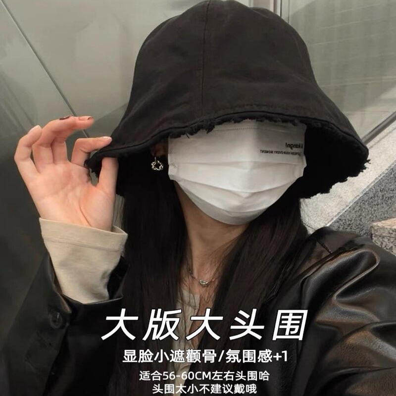方圆脸陈陈早八大版大头围素颜帽