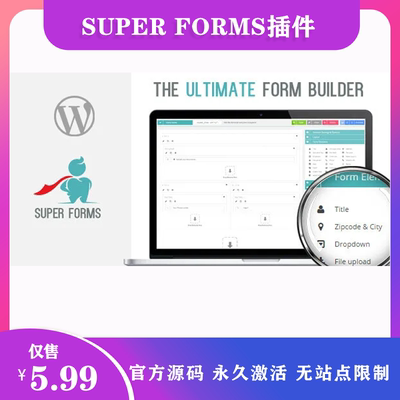 Super Forms 汉化中文版自定义设计表格表单WordPress插件