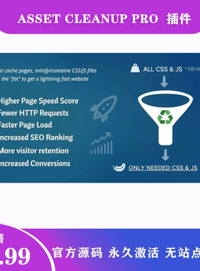 Asset CleanUp Pro 网站CSS+JS压缩页面优化加速WordPress插件