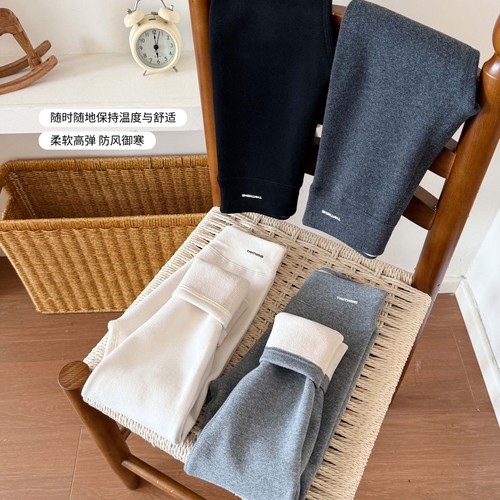 咘米儿冬季600g加绒加厚打底裤子