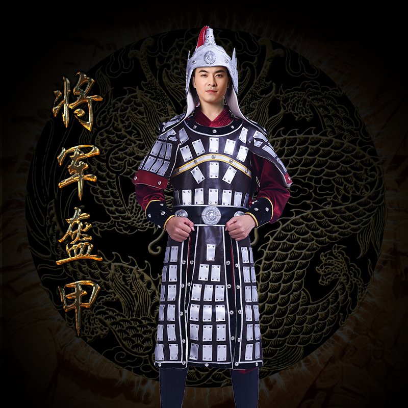 中国风士兵盔甲演出服男成人可穿铠甲话剧唐朝真人可穿勇士舞台装