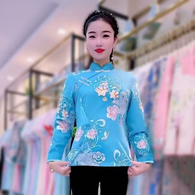 2025新款秋季中国风改良旗袍上衣
