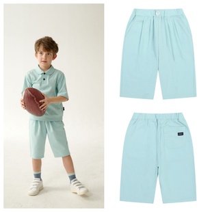 100 童装 165 2025春夏儿童中大童薄荷宽松六分裤 been韩国直邮代购