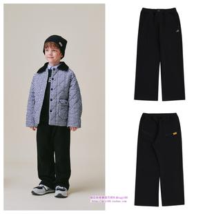 100 童装 165 2024秋春儿童中大童黑色休闲直筒裤 been韩国直邮代购