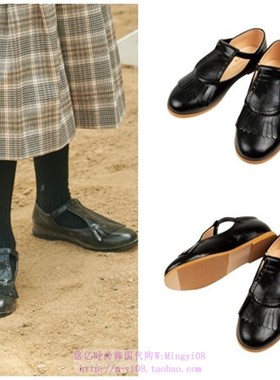 been韩国代购2023秋春儿童圆头黑色公主鞋洋气皮鞋儿童鞋190-230