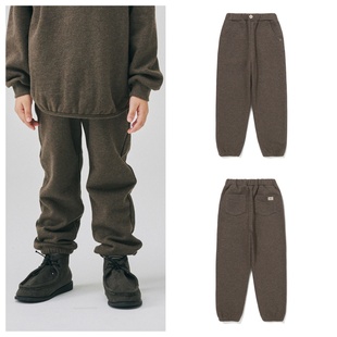 100 童装 165 2025秋冬男女儿童棕色加绒宽松长裤 been韩国直邮代购