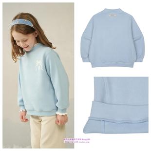 100 T恤童装 165 2024秋冬儿童天蓝套头休闲长袖 been韩国直邮代购
