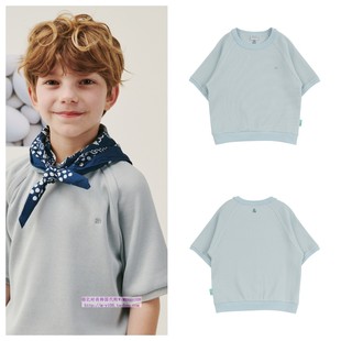 110 纯色T恤童装 165 2024夏儿童薄荷色套头休闲短袖 been韩国代购