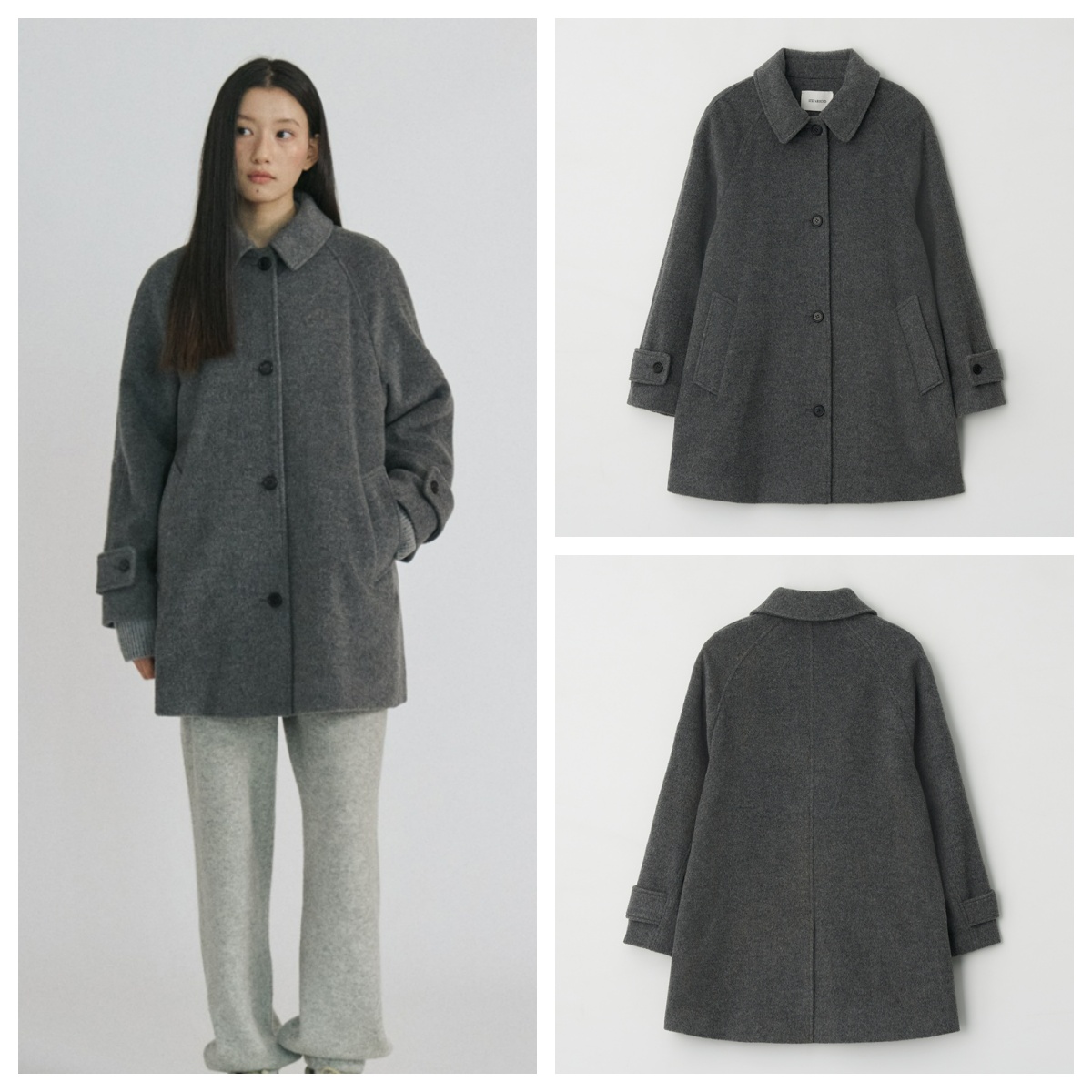 韩国step around直邮代购2025秋冬女装时尚羊毛大衣外套百搭上衣