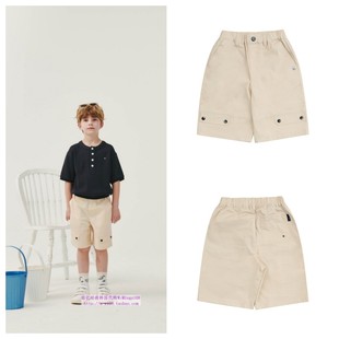 100 童装 165 2024夏儿童中大童象牙白休闲宽松短裤 been韩国代购