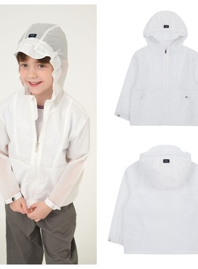 been韩国代购2025春秋儿童白色连帽拉链休闲长袖外套童装100-165