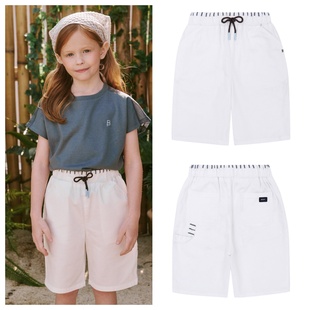 100 童装 165 2025春夏儿童白色休闲宽松直筒短裤 been韩国直邮代购