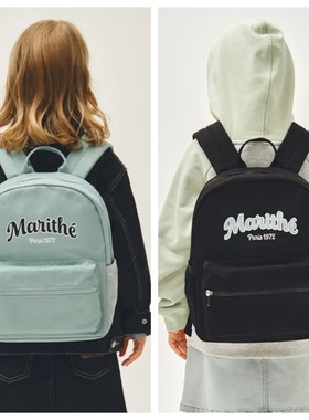 marithe kids韩国直邮代购男女儿童时尚经典双肩背包字母学生书包