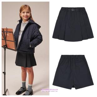 100 童装 165 2025春秋儿童中大童海军蓝条纹裙裤 been韩国直邮代购