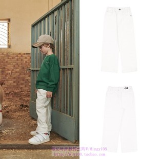 100 洋气童装 155 2023秋春儿童中大童白色休闲长裤 been韩国代购