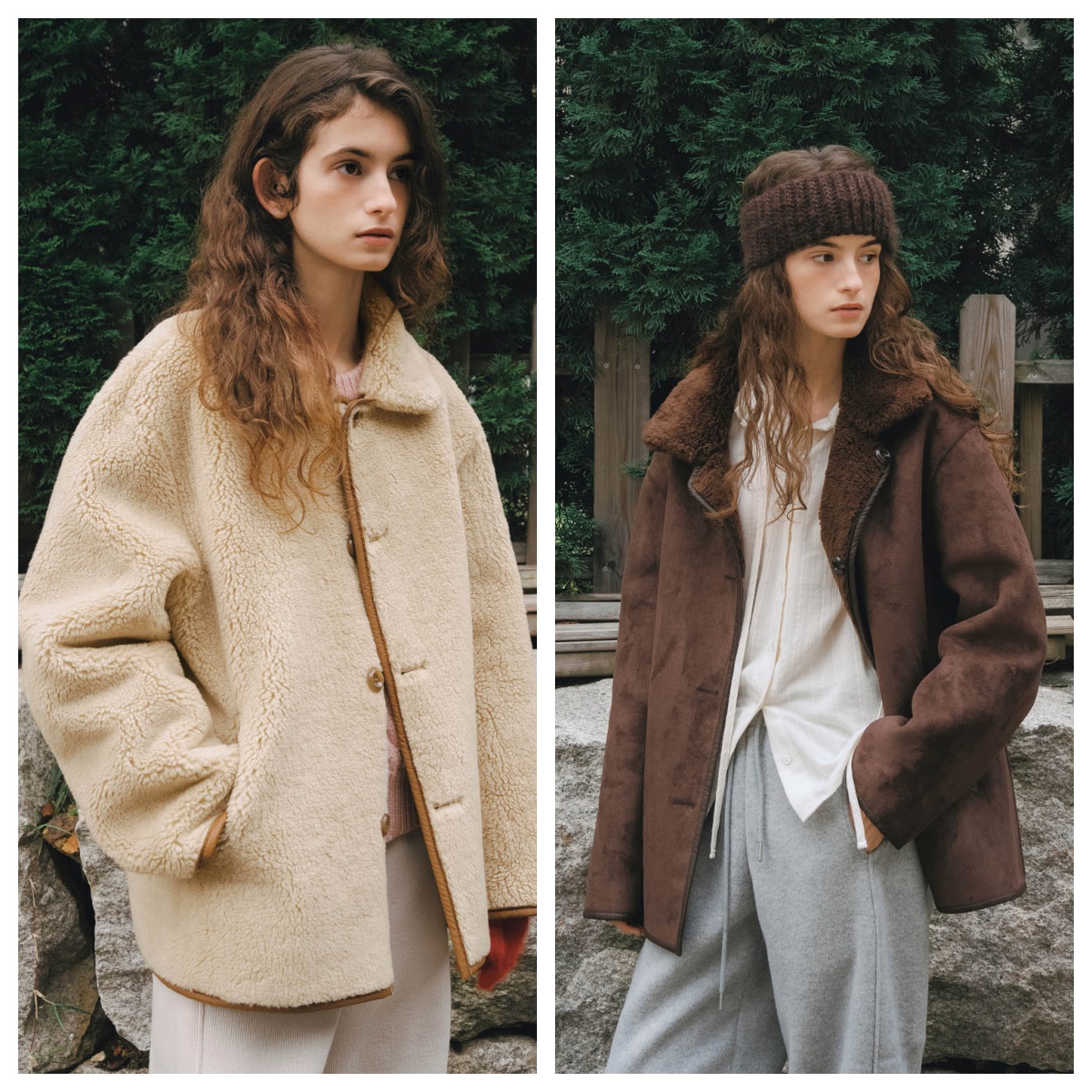 韩国adedit直邮代购2025秋冬女装时尚百搭防风双面穿保暖外套上衣