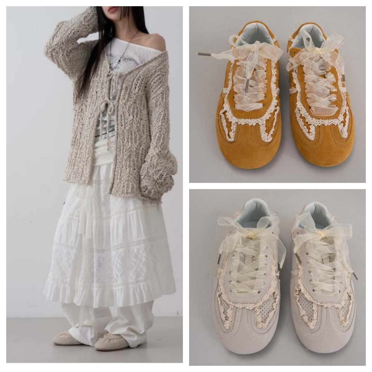 韩国lowear直邮代购2025春秋女鞋休闲时尚百搭舒适平底鞋运动鞋