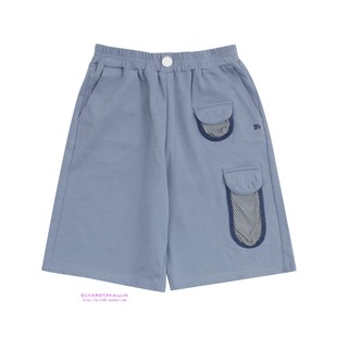 110 童装 165 2024夏儿童中大童蓝色休闲直筒舒适短裤 been韩国代购