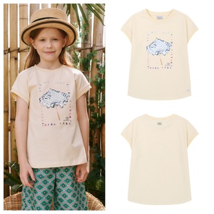 100 T恤童装 165 2025夏儿童黄色休闲圆领套头短袖 been韩国直邮代购