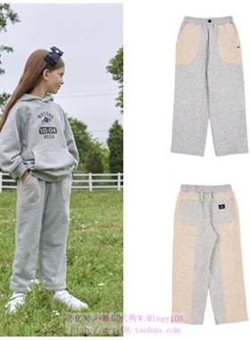 been韩国代购2023秋春儿童中大童灰色休闲运动长裤童装100-165