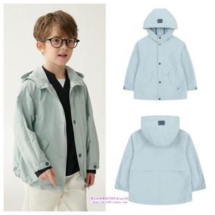 100 外套童装 165 2025春秋儿童薄荷色连帽休闲长袖 been韩国代购