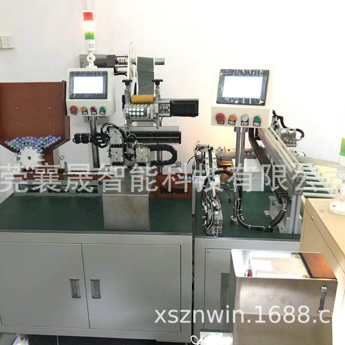 1865贴青稞纸1450分选机自动喷码扫码测试K值数据上传21700分档机