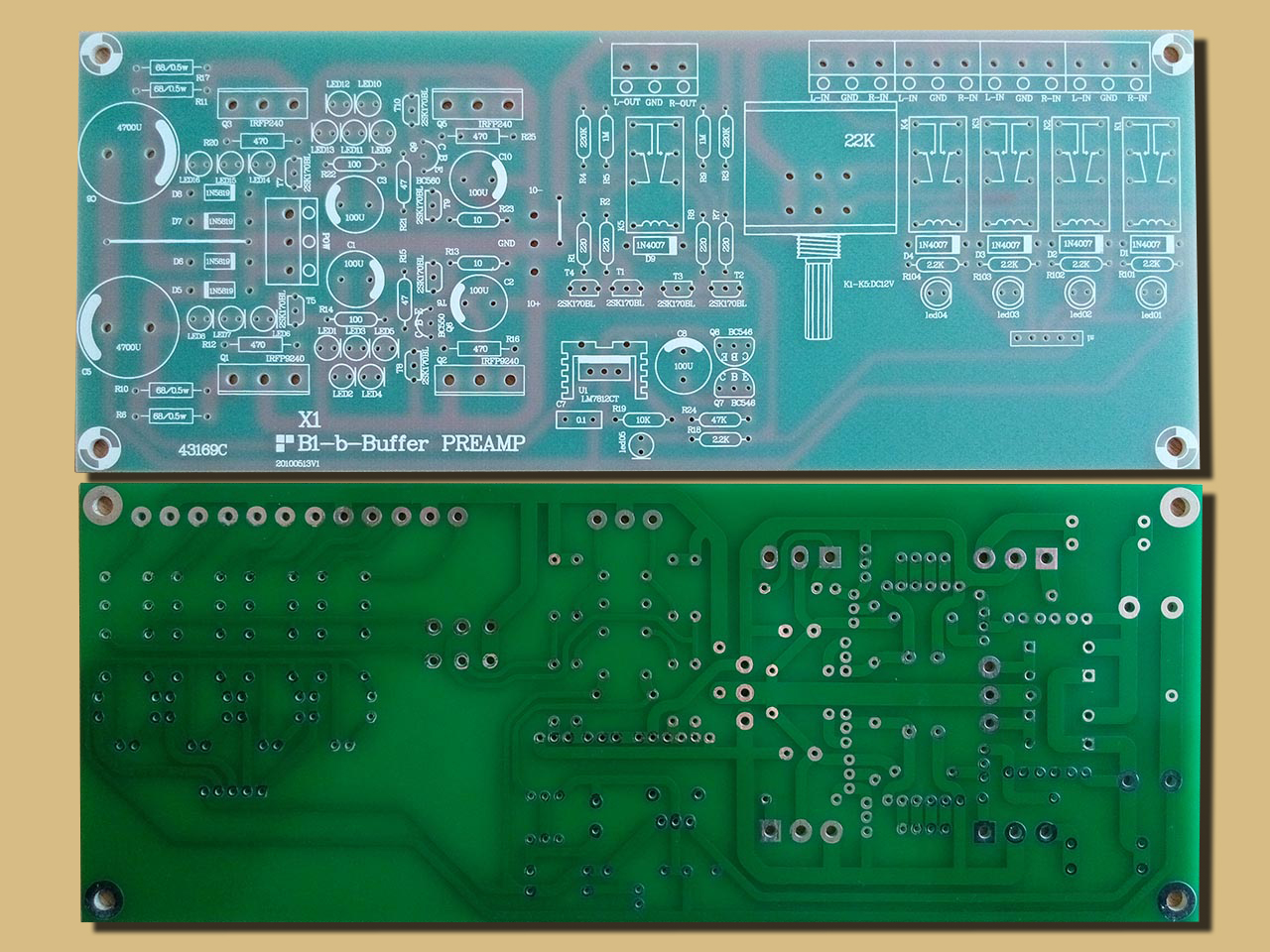 放大器前级电路板HIFIPASS