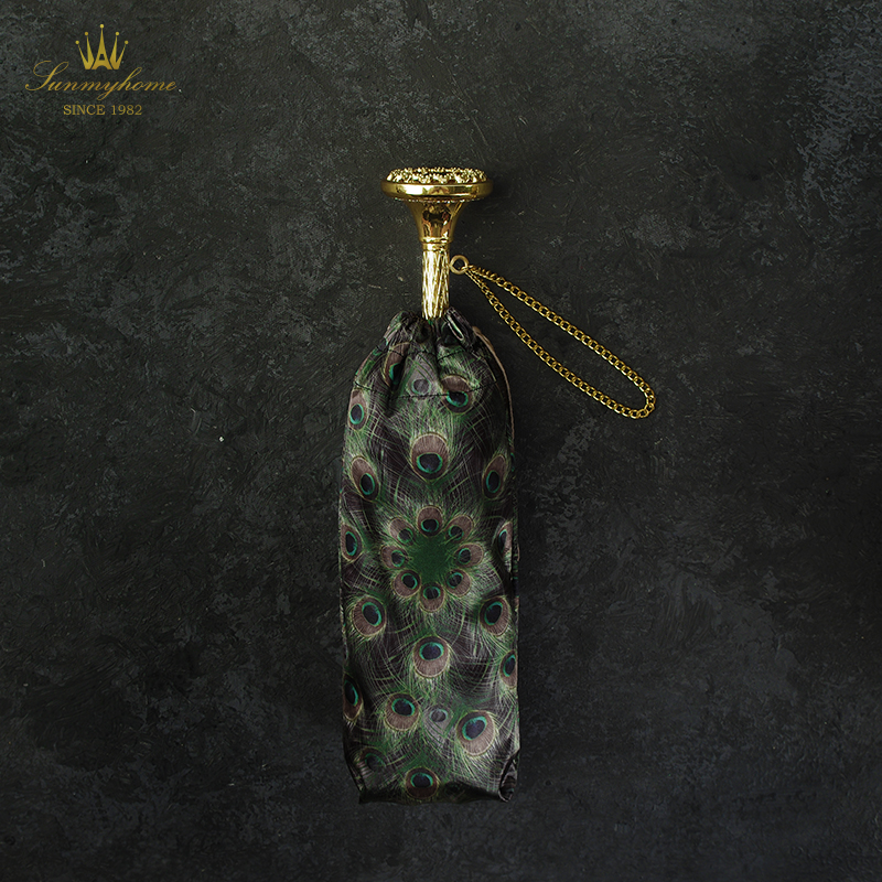 SUNMYHOME®孔雀折叠双层太阳伞女防晒复古风创意遮阳伞晴雨伞高级