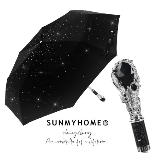雨伞sunmyhome防晒星空复古